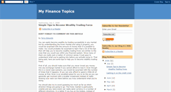 Desktop Screenshot of myfinancetopics.blogspot.com