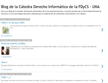 Tablet Screenshot of derechoinformaticouna.blogspot.com