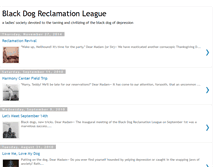 Tablet Screenshot of blackdogreclamationleague.blogspot.com