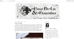 Desktop Screenshot of fleurdilisandflourishes.blogspot.com