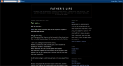 Desktop Screenshot of fatherslife.blogspot.com