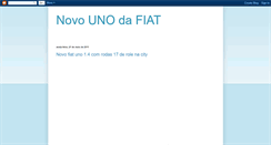 Desktop Screenshot of novounofiat.blogspot.com