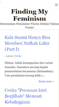Mobile Screenshot of findingmyfeminism.blogspot.com