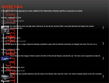 Tablet Screenshot of drivencars.blogspot.com