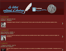 Tablet Screenshot of anduze-culture.blogspot.com