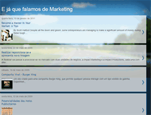 Tablet Screenshot of falamosdemarketing.blogspot.com