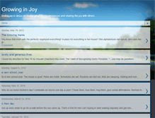 Tablet Screenshot of growinginjoy.blogspot.com