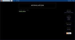 Desktop Screenshot of animalarium.blogspot.com