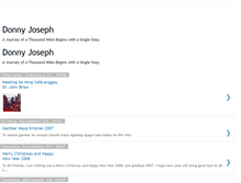 Tablet Screenshot of donnyjoseph.blogspot.com