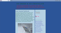 Desktop Screenshot of go-green-and-go-chocolate.blogspot.com