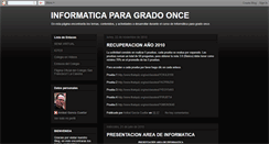 Desktop Screenshot of informaticagrado11-2010.blogspot.com