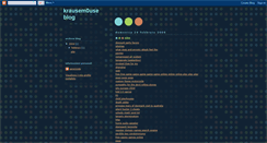 Desktop Screenshot of krausem0use.blogspot.com