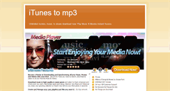 Desktop Screenshot of itunes-to-mp3.blogspot.com