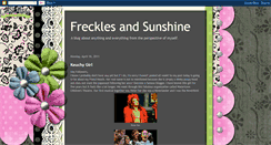 Desktop Screenshot of frecklesandsunshine.blogspot.com