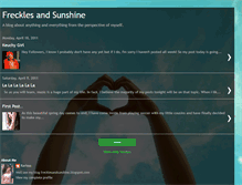 Tablet Screenshot of frecklesandsunshine.blogspot.com