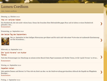Tablet Screenshot of lumen-cordium.blogspot.com