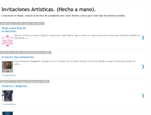 Tablet Screenshot of invitacionescreativasyoriginales.blogspot.com
