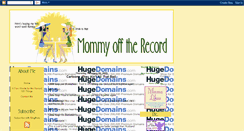 Desktop Screenshot of mommyofftherecord.blogspot.com