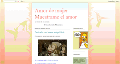 Desktop Screenshot of muestrameelamor.blogspot.com