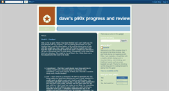 Desktop Screenshot of davesp90xprogress.blogspot.com