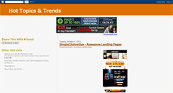 Desktop Screenshot of hottopicsandtrends.blogspot.com