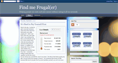 Desktop Screenshot of findmefrugal.blogspot.com