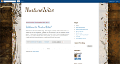 Desktop Screenshot of nurturewise.blogspot.com