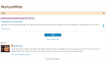 Tablet Screenshot of nurturewise.blogspot.com