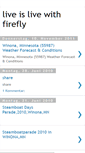 Mobile Screenshot of live-is-live-withfirefly.blogspot.com