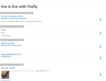 Tablet Screenshot of live-is-live-withfirefly.blogspot.com
