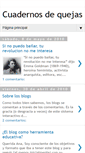 Mobile Screenshot of cuadernosdequejas.blogspot.com