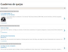 Tablet Screenshot of cuadernosdequejas.blogspot.com