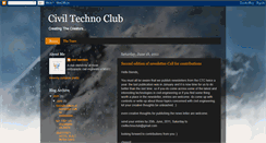 Desktop Screenshot of civiltechnoclub.blogspot.com