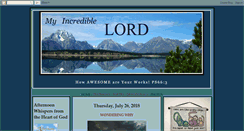 Desktop Screenshot of myincrediblelord.blogspot.com