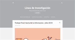 Desktop Screenshot of lineadeinvestigacion.blogspot.com