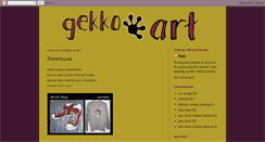 Desktop Screenshot of gekkoart.blogspot.com