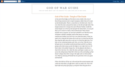 Desktop Screenshot of god-of-war-guide.blogspot.com