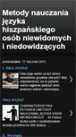 Mobile Screenshot of hiszpanskiniewidomi.blogspot.com