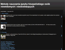 Tablet Screenshot of hiszpanskiniewidomi.blogspot.com