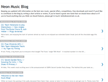 Tablet Screenshot of neonmusicblog.blogspot.com