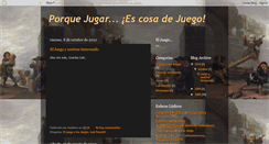 Desktop Screenshot of escosadejuego.blogspot.com