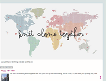 Tablet Screenshot of knitalonetogether.blogspot.com