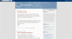 Desktop Screenshot of csclubucd.blogspot.com