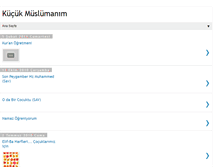 Tablet Screenshot of kucukmuslumanim.blogspot.com