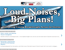 Tablet Screenshot of loudnoisesbigplans.blogspot.com