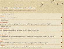 Tablet Screenshot of hindi-quotes.blogspot.com