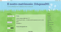 Desktop Screenshot of matrimoniodado.blogspot.com