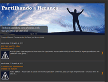 Tablet Screenshot of partilhandoaheranca.blogspot.com