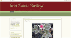 Desktop Screenshot of janetpadenspaintings.blogspot.com