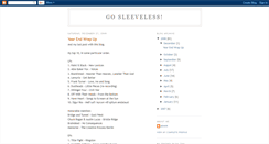 Desktop Screenshot of gosleeveless.blogspot.com